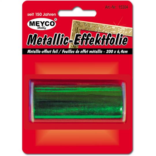 Deko Metallic Folie grün auf Rolle 64mm x 200cm '= 2 A4 Seiten 