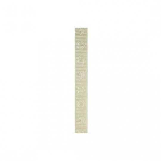 Dekoband Embossing Hochzeit beige 10mm - 1,8m/ 1 Rolle 