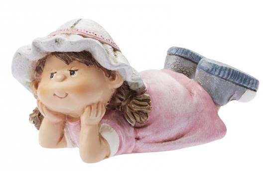 Dekofigur Kind "Emma" ca. 9 cm, liegend 