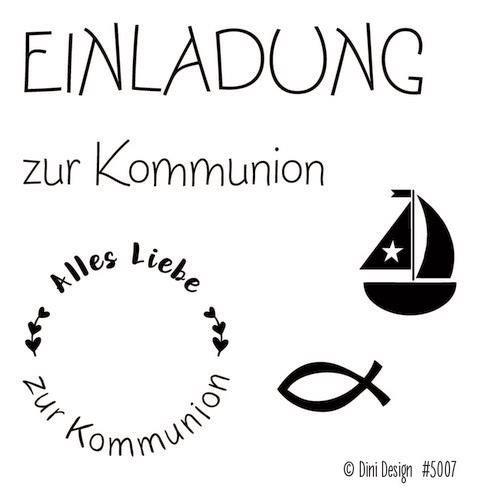 Dini Design Clearstempel 7 x 8cm - Kommunion 