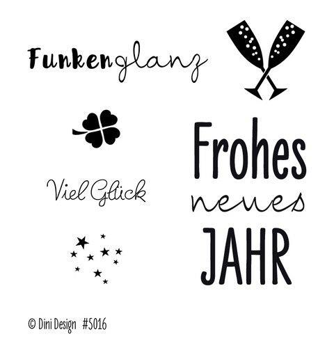 Dini Design Clearstempel 7 x 8cm - Silvester 