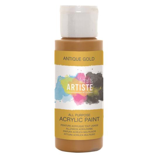 Docrafts Artiste Acrylfarbe 59ml Antik Gold Antik Gold
