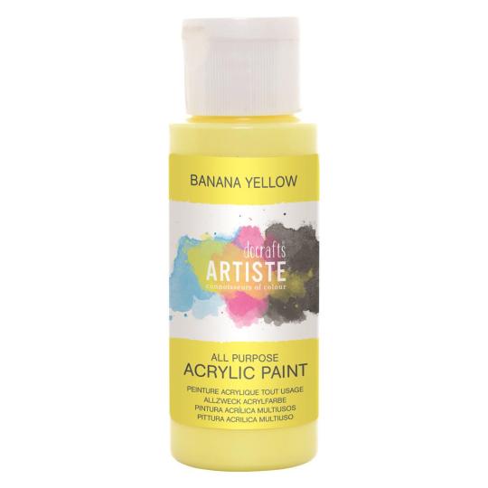 Docrafts Artiste Acrylfarbe 59ml Bananen Gelb Bananen Gelb