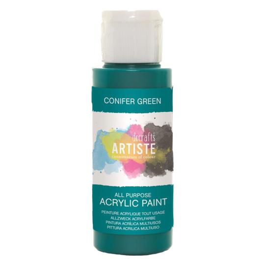 Docrafts Artiste Acrylfarbe 59ml Coniferen Grün Coniferen Grün