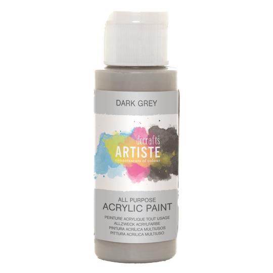 Docrafts Artiste Acrylfarbe 59ml Dunkelgrau Dunkelgrau