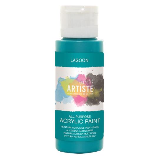 Docrafts Artiste Acrylfarbe 59ml Lagunen Blau Lagunen Blau