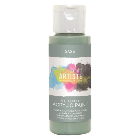 Docrafts Artiste Acrylfarbe 59ml Mattes Grün Mattes Grün