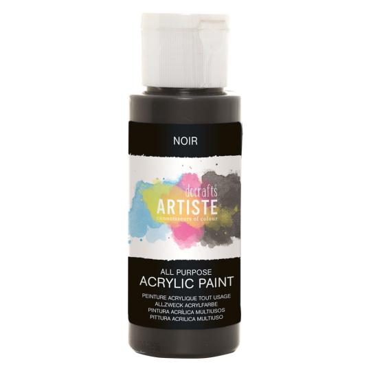 Docrafts Artiste Acrylfarbe 59ml Schwarz Schwarz