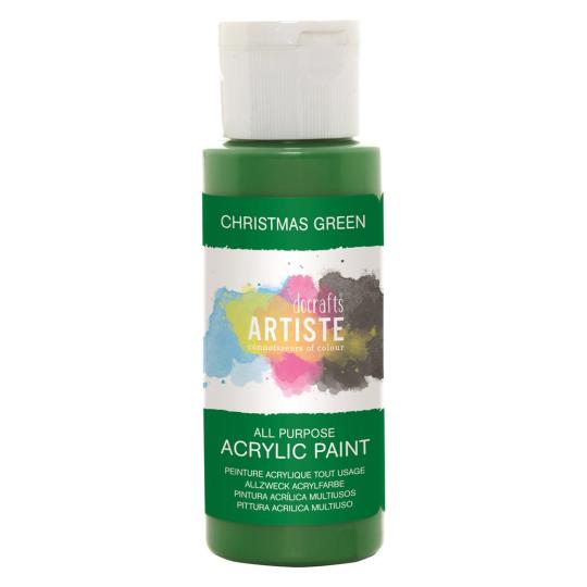 Docrafts Artiste Acrylfarbe 59ml Weihnachtsgrün Weihnachtsgrün