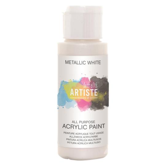 Docrafts Artiste Metallic-Acrylfarbe 59ml Weiß Weiß