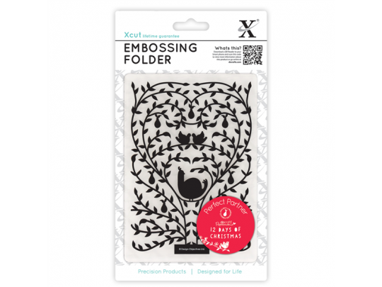 Docrafts Xcut A6 Embossing Folder - 12 Days of Christmas - Tree 