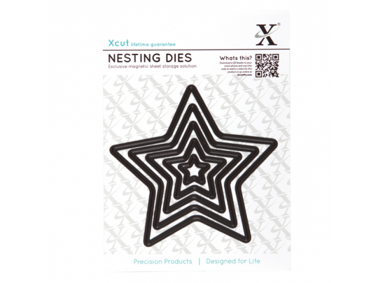 Docrafts Xcut Nesting Stanzschablonen (5Stk) - Stern 