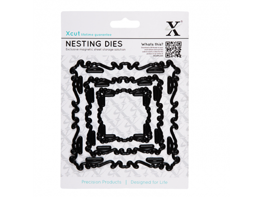 Docrafts Xcut Nesting Stanzschablonen - Kunstvoller Rahmen 