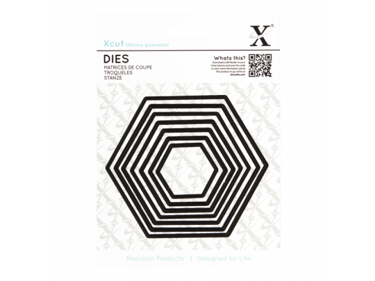 Docrafts Xcut Stanzer (7tlg) - Nesting Hexagons 