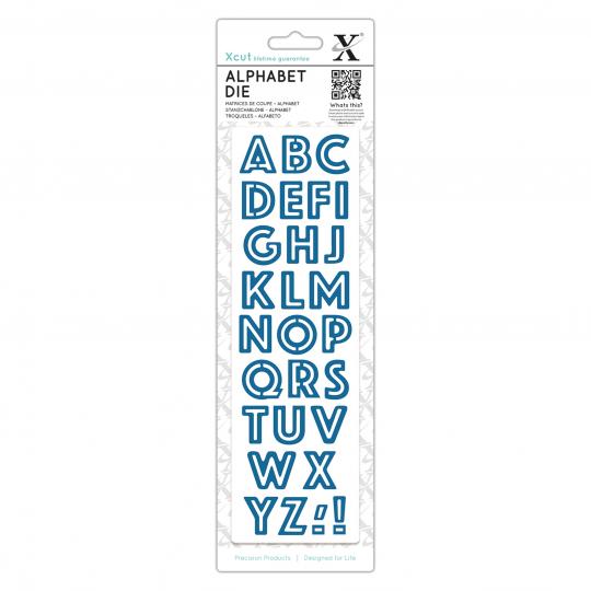 Docrafts Xcut Stanzschablone (1 tlg.) - Alphabet Konturen 