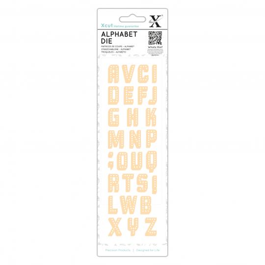 Docrafts Xcut Stanzschablone Alphabet (1 tlg.) - Industriell 