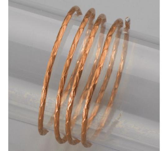 Efco Aludraht Aluminiumdraht Eloxiert Prägung Welle ø 2mm x 2m kupfer kupfer