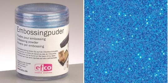 Efco Embossing Pulver Glimmer / Superglitzer 10g blau superglitzer blau superglitzer
