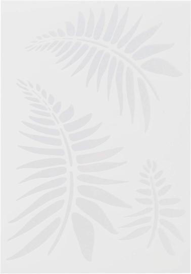 Efco Schablonen - Stencil transparent DIN A5 - Farn 3-teilig 
