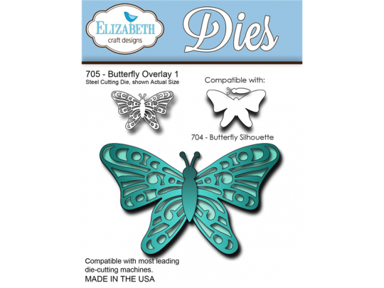 Elizabeth Craft Design Stanzer Butterfly Overlay 1 