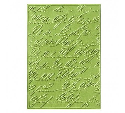 Embossing-Prägefolder/ -schablone Alte Schrift 10,6x15cm 