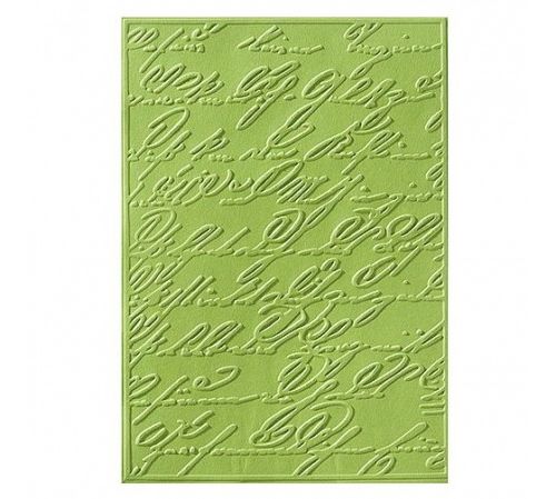 Embossing-Prägefolder/ -schablone Alte Schrift 10,6x15cm 