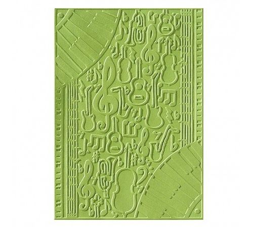 Embossing-Prägefolder/ -schablone Musik 10,6x15cm 