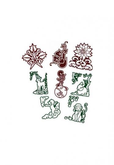 Embossing- und Schneideschablone Suus Weihnachten 