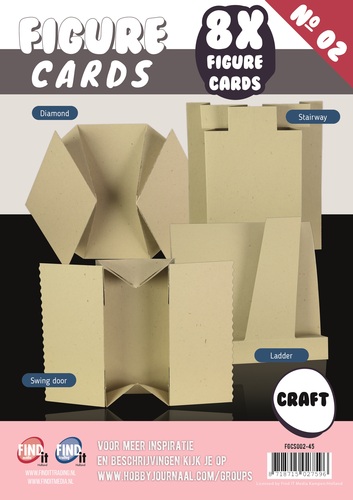 Figuren Karten 2 - Set mit 8 Karten - Craftkarton 