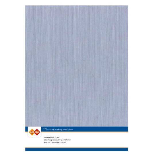Findit Carddeco Leinenkarton DIN A4 240g 10 Blatt Alt Blau Alt Blau