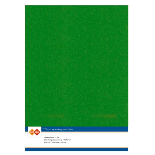 Findit Carddeco Leinenkarton DIN A4 240g 10 Blatt Farn Grün Farn Grün