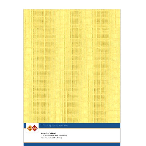 Findit Carddeco Leinenkarton DIN A4 240g 10 Blatt Goldgelb Goldgelb
