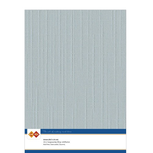 Findit Carddeco Leinenkarton DIN A4 240g 10 Blatt Grau Grau