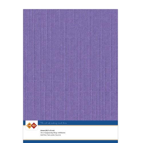 Findit Carddeco Leinenkarton DIN A4 240g 10 Blatt Hell Violett Hell Violett