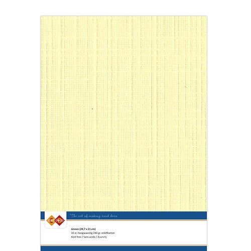 Findit Carddeco Leinenkarton DIN A4 240g 10 Blatt Hellgelb Hellgelb