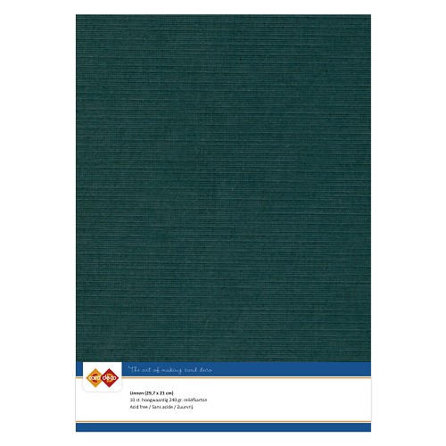 Findit Carddeco Leinenkarton DIN A4 240g 10 Blatt Jade Jade