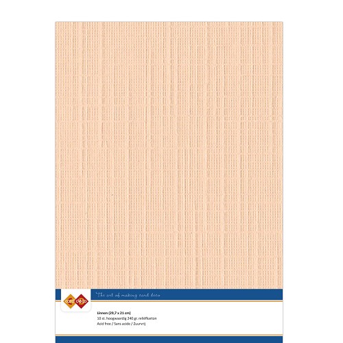 Findit Carddeco Leinenkarton DIN A4 240g 10 Blatt Lachs Lachs