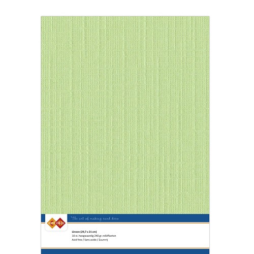 Findit Carddeco Leinenkarton DIN A4 240g 10 Blatt Maigrün Maigrün