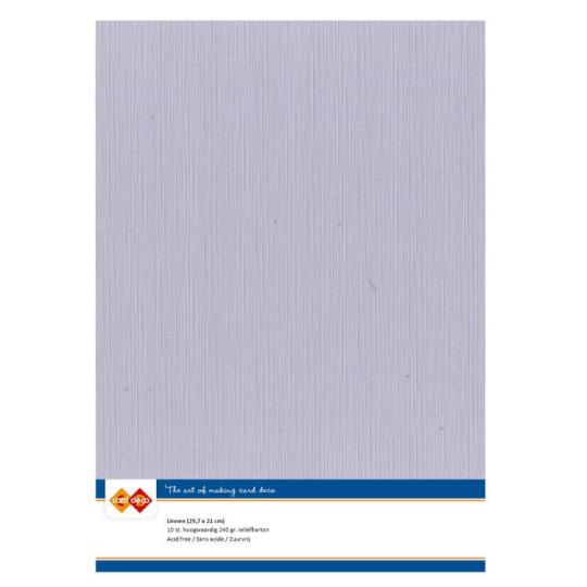 Findit Carddeco Leinenkarton DIN A4 240g 10 Blatt Mausgrau Mausgrau