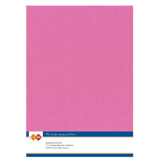 Findit Carddeco Leinenkarton DIN A4 240g 10 Blatt Pink Pink