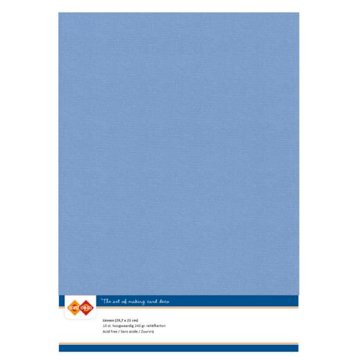 Findit Carddeco Leinenkarton DIN A4 240g 10 Blatt Steinblau Steinblau