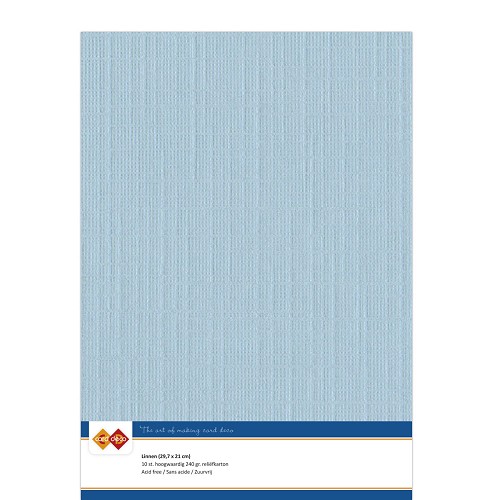 Findit Carddeco Leinenkarton DIN A4 240g 10 Blatt Taubenblau Taubenblau