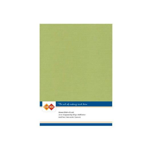 Findit Carddeco Leinenkarton DIN A5 240g 10 Blatt Avocadogrün Avocadogrün