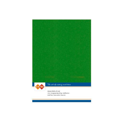 Findit Carddeco Leinenkarton DIN A5 240g 10 Blatt Farn Grün Farn Grün