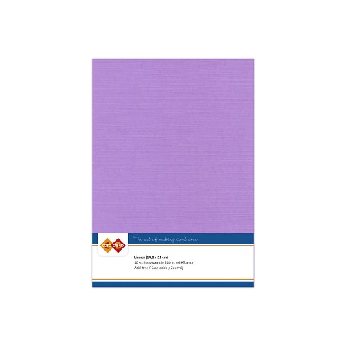 Findit Carddeco Leinenkarton DIN A5 240g 10 Blatt Flieder Flieder