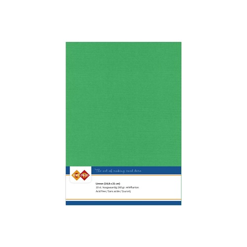 Findit Carddeco Leinenkarton DIN A5 240g 10 Blatt Grün Grün
