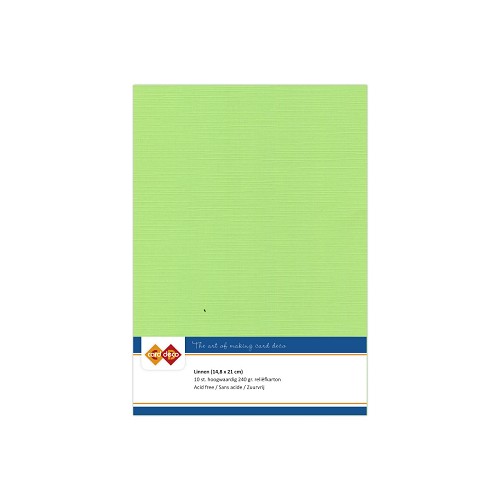 Findit Carddeco Leinenkarton DIN A5 240g 10 Blatt Mai grün Mai grün