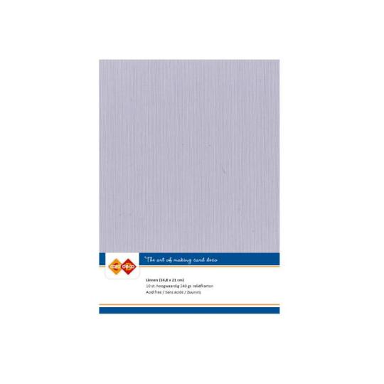 Findit Carddeco Leinenkarton DIN A5 240g 10 Blatt Mausgrau Mausgrau