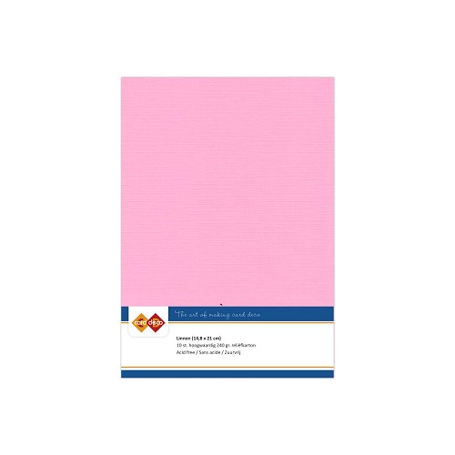 Findit Carddeco Leinenkarton DIN A5 240g 10 Blatt Rosa Rosa