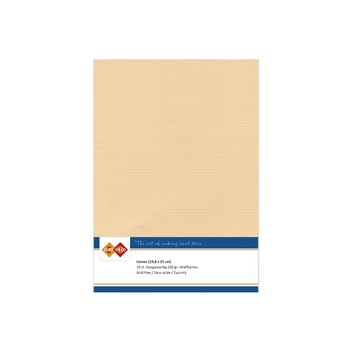 Findit Carddeco Leinenkarton DIN A5 240g 10 Blatt Sand Sand